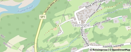 Mappa Ponte nelle Alpi