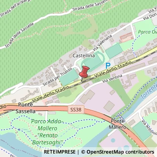 Mappa Viale dello stadio 22, 23100 Sondrio, Sondrio (Lombardia)