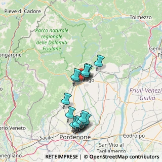 Mappa Via Mazzoli Chiasais, 33085 Maniago PN, Italia (14.266)