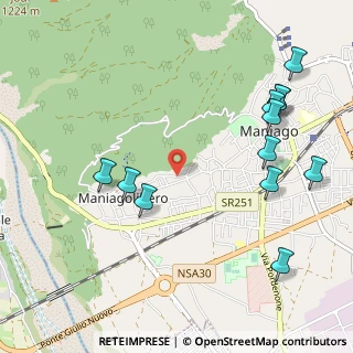 Mappa Via Mazzoli Chiasais, 33085 Maniago PN, Italia (1.23)