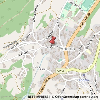 Mappa Via crosare 9, 38010 Andalo, Trento (Trentino-Alto Adige)