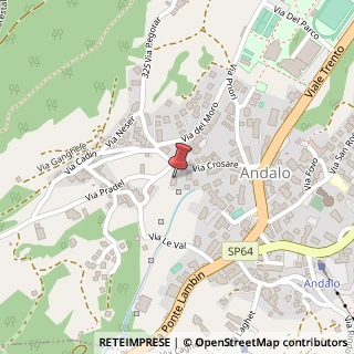 Mappa Via Crosare, 15, 38010 Andalo, Trento (Trentino-Alto Adige)