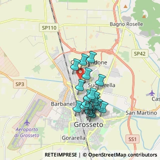 Mappa Via Senegal, 58100 Grosseto GR, Italia (1.591)