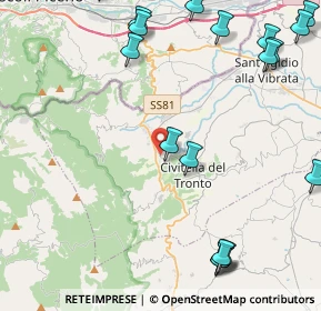 Mappa SS81, 64010 Villa Passo TE, Italia (6.5835)