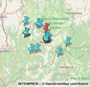 Mappa Via Meggiana, 06046 Norcia PG, Italia (9.6075)
