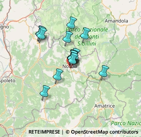Mappa Via Meggiana, 06046 Norcia PG, Italia (9.96533)