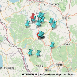 Mappa Via del Monte, 06059 Todi PG, Italia (11.978)