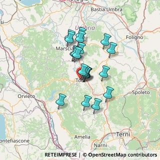 Mappa Piazza del Popolo, 06059 Todi PG, Italia (10.587)