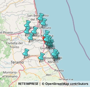 Mappa Via Panoramica, 64018 Tortoreto Lido TE, Italia (10.16118)