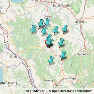 Mappa Via Giuseppe Cocchi, 06059 Todi PG, Italia (9.8225)