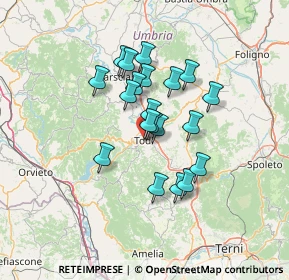 Mappa Via Valle Inferiore, 06059 Todi PG, Italia (10.724)