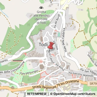 Mappa Corso Cavour,  5, 06059 Todi, Perugia (Umbria)