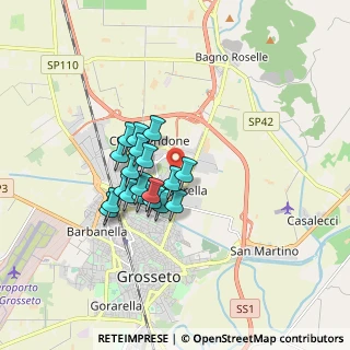 Mappa Via el Alamein, 58100 Grosseto GR, Italia (1.30684)