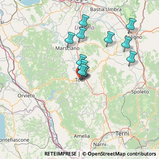 Mappa Via Paolo Rolli, 06059 Todi PG, Italia (13.10083)