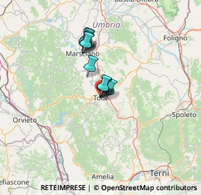 Mappa Via San Lorenzo, 06059 Todi PG, Italia (8.6725)