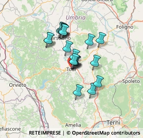 Mappa Via San Lorenzo, 06059 Todi PG, Italia (10.4935)