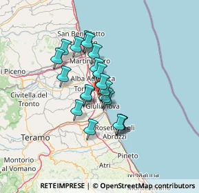 Mappa Via Riva del Sole, 64021 Giulianova TE, Italia (10.264)