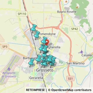 Mappa Via Australia, 58100 Grosseto GR, Italia (1.57063)
