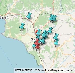 Mappa Via Australia, 58100 Grosseto GR, Italia (10.7485)