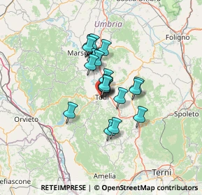 Mappa Viale Consolazione, 06059 Todi PG, Italia (9.016)