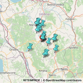 Mappa Viale della Vittoria, 06059 Todi PG, Italia (9.016)