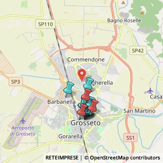 Mappa CAP, 58100 Grosseto GR, Italia (1.80143)