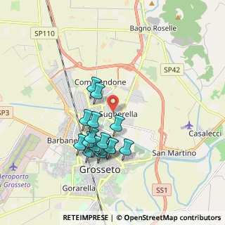 Mappa Via Annibale Spinelli, 58100 Grosseto GR, Italia (1.71563)