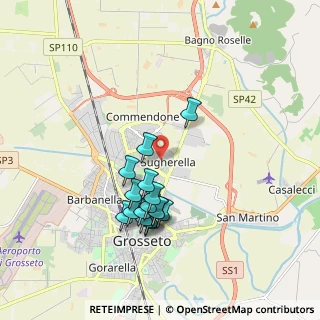 Mappa Via Annibale Spinelli, 58100 Grosseto GR, Italia (1.74313)