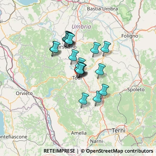 Mappa Parco Fluviale del Tevere, 06059 Todi PG, Italia (10.5785)