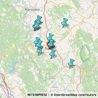 Mappa Parco Fluviale del Tevere, 06059 Todi PG, Italia (5.664)