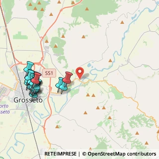 Mappa Via degli Olivi, 58100 Grosseto GR, Italia (5.234)