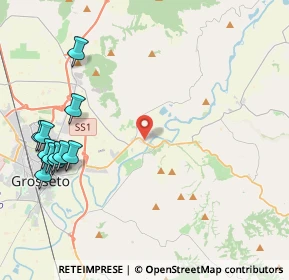Mappa Via degli Olivi, 58100 Grosseto GR, Italia (5.57636)