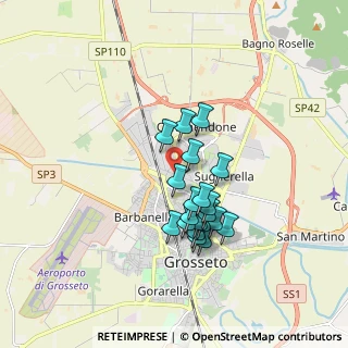 Mappa Via India, 58100 Grosseto GR, Italia (1.476)