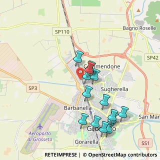 Mappa Via Ambra, 58100 Grosseto GR, Italia (2.02786)