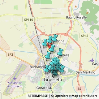Mappa Via Lituania, 58100 Grosseto GR, Italia (1.72)