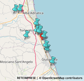 Mappa Via Torino, 64018 Tortoreto Lido TE, Italia (3.16182)