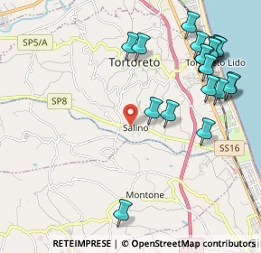 Mappa Via Salino, 64018 Tortoreto TE, Italia (2.5775)
