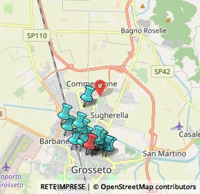 Mappa Via Giovanni Falcone, 58100 Grosseto GR, Italia (2.1095)