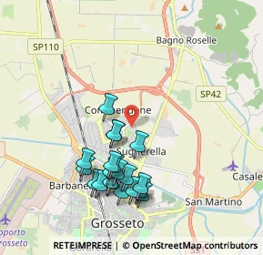 Mappa Complesso Residenziale Il Borgo, 58100 Grosseto GR, Italia (1.961)