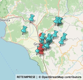 Mappa Complesso Residenziale Il Borgo, 58100 Grosseto GR, Italia (10.851)