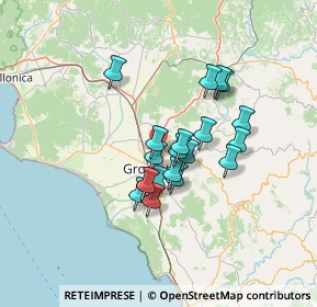 Mappa Via Genova, 58100 Grosseto GR, Italia (10.571)