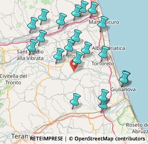 Mappa Via Mediana, 64027 Sant'Omero TE, Italia (8.782)