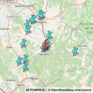 Mappa SS Flaminia, 06049 Spoleto PG (15.54529)