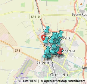 Mappa Via Giada, 58100 Grosseto GR, Italia (1.3655)