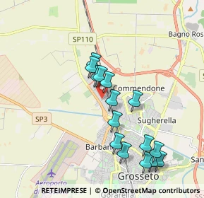 Mappa Via Giada, 58100 Grosseto GR, Italia (1.86933)