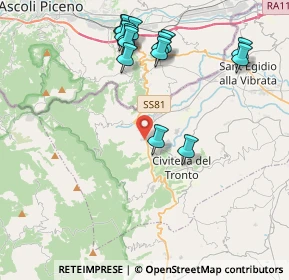 Mappa Via Carlo Rosselli, 64010 Civitella del Tronto TE, Italia (4.58286)