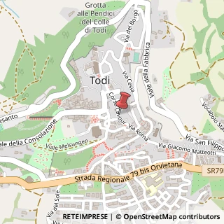 Mappa Corso Camillo Benso Conte di Cavour, 63, 06059 Todi, Perugia (Umbria)