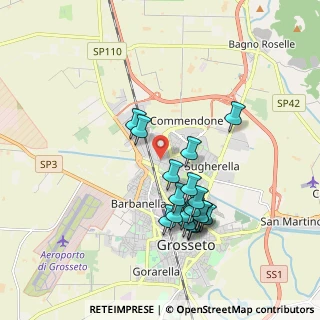 Mappa Piazzale Cambogia, 58100 Grosseto GR, Italia (1.81389)