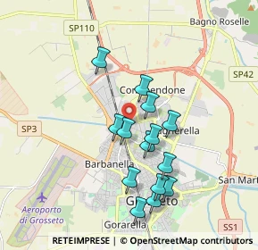 Mappa Piazzale Cambogia, 58100 Grosseto GR, Italia (1.685)