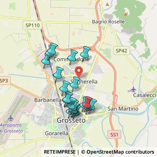 Mappa Via Mozambico, 58100 Grosseto GR, Italia (1.838)
